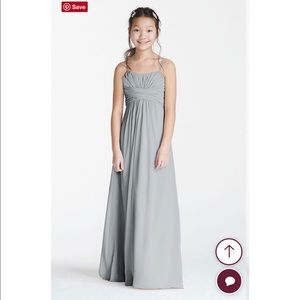 David’s Bridal Junior bridesmaid dress mystic